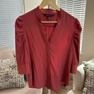 White House Black Market Beautiful Coral Colored Blouse